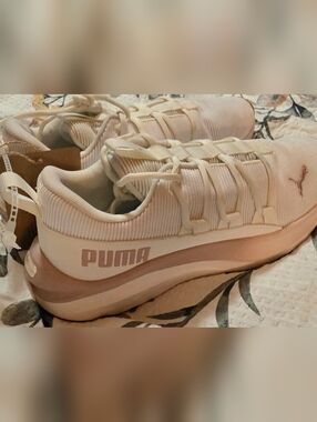 Puma Women's Light Pink Platform Athletic Sneakers